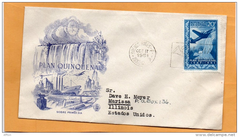 Argentina 1951 FDC - FDC