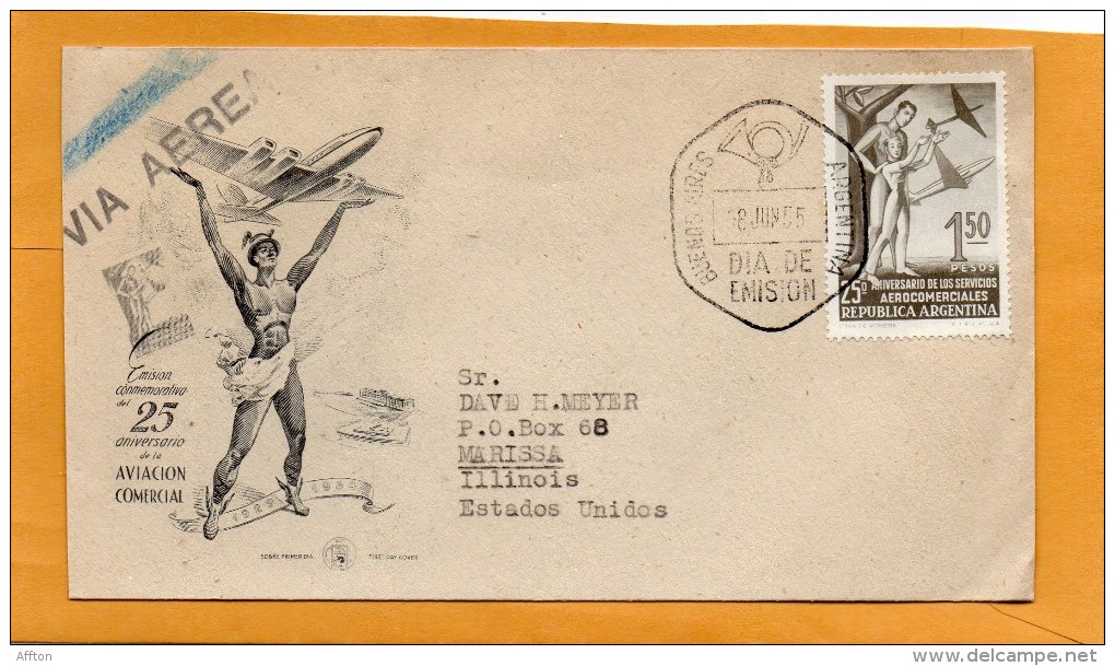 Argentina 1955 FDC - FDC