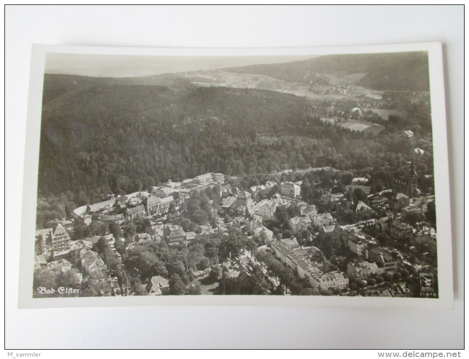 AK / Fotokarte Ca. 1930/40er Jahre Bad Elster Fliegeraufnahme Ungelaufen! Verlag Klinke & Co, Berlin - Bad Elster