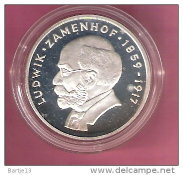 POLEN 100 ZLOTYCH 1979 AG PROOF LUDWIK ZAMENHOF - Pologne