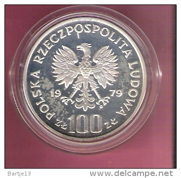 POLEN 100 ZLOTYCH 1979 AG PROOF LUDWIK ZAMENHOF - Pologne