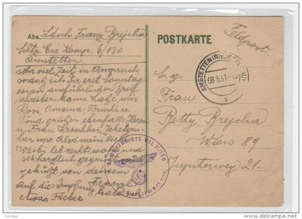 Austria - Amstetten - Feldpost - 1941 - Amstetten