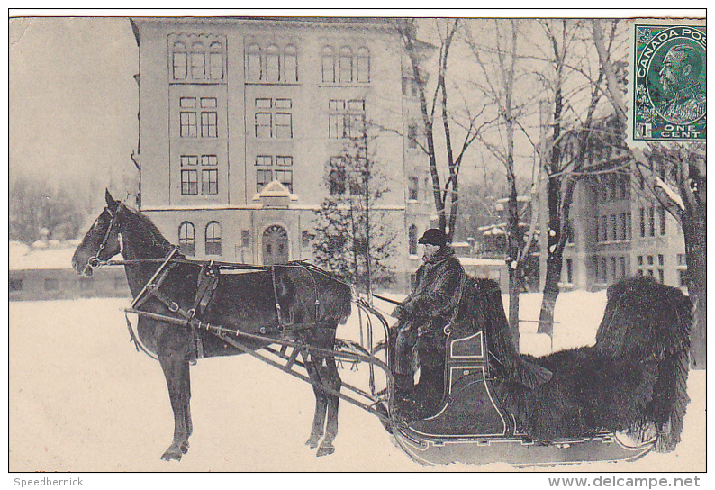 22675 SLEIGH USED IN MONTREAL  Montreal Import 294 - Traineau Cheval Neige - Montreal