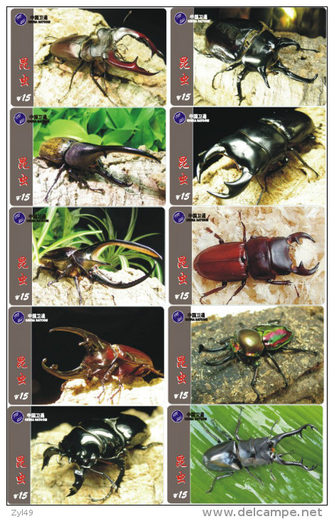 A02408 China Phone Cards Insect 143pcs - Andere & Zonder Classificatie