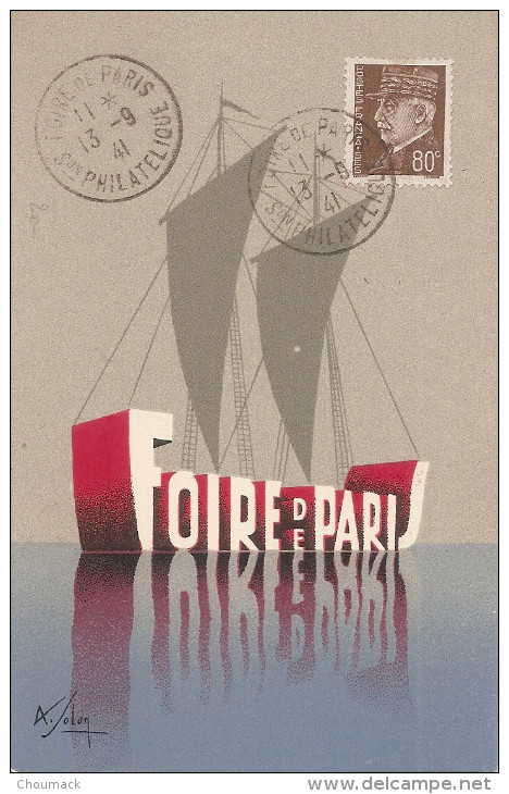 75 FOIRE DE PARIS 1941 D´après A.Solon - Fairs