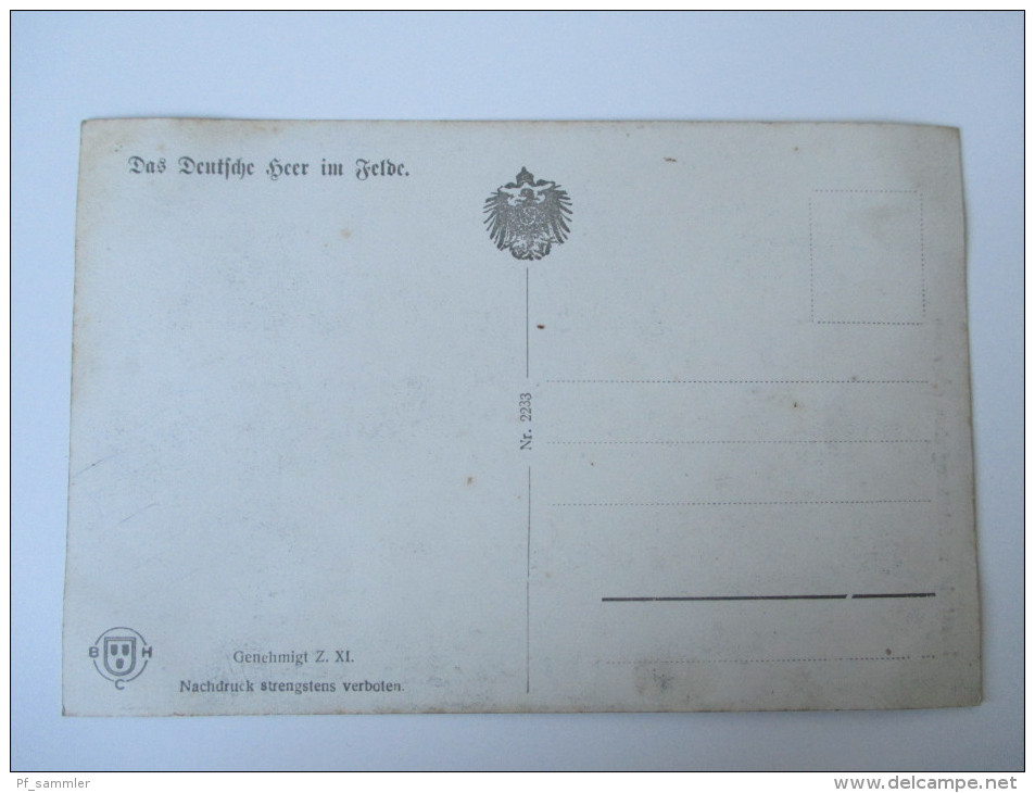 AK/Bildpostkarte 1. Weltkrieg Infanterie Im Schützengraben (Unterstand) Soldaten In Uniform / Das Deutsche Heer Im Felde - Guerre 1914-18