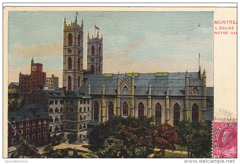 22698 CANADA Quebec Montreal - Eglise Notre Dame -sans Ed ! Pliure ! - Montreal