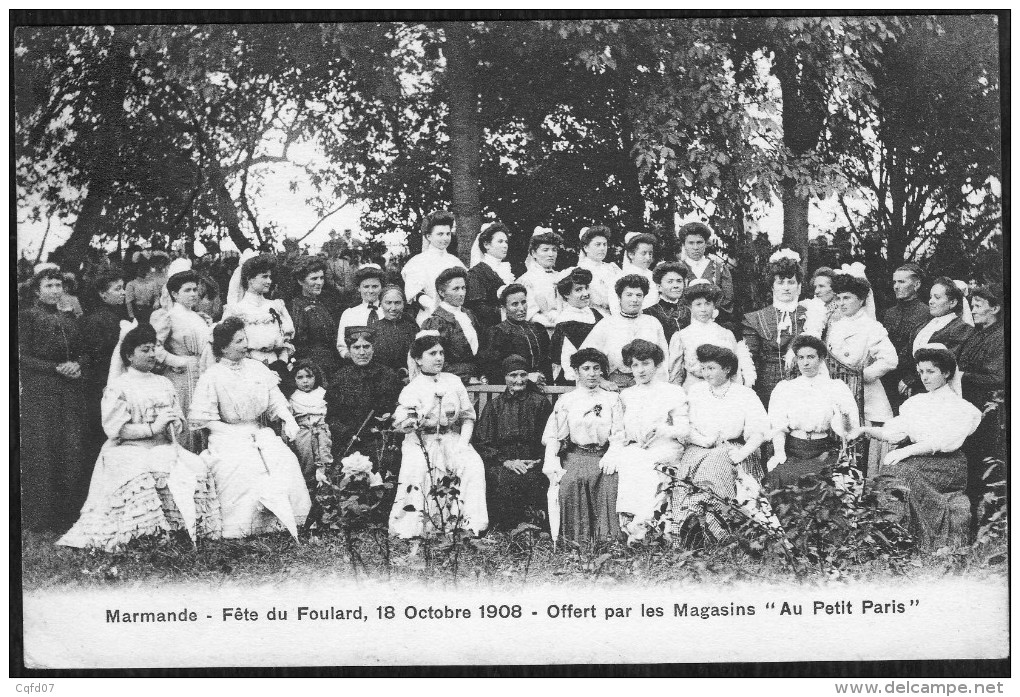 CPA Marmande Fête Du Foulard 18 Octobre 1908 - Autres & Non Classés