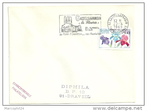 TARN & GARONNE - Dépt N° 82 = CASTELSARRASIN 1969 = FLAMME  CONCORDANTE =  SECAP Illustrée ' LA FLEURIE / St ALPINIEN '' - Oblitérations Mécaniques (flammes)