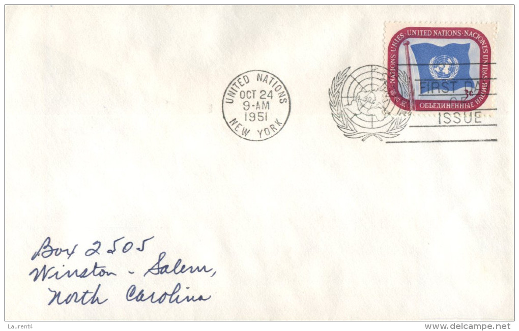 (114) Nited Nations New York FDC Cover - 1951 - - Covers & Documents