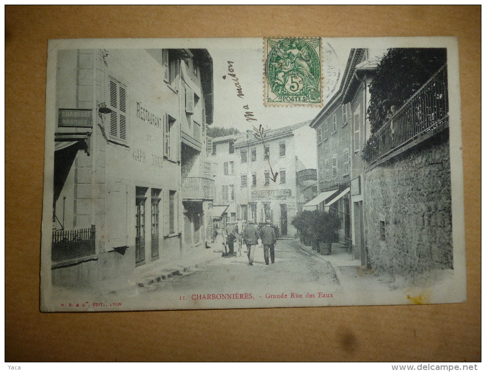 Charbonnières Grande Rue   Restaurant Le Café Neuf - Charbonniere Les Bains