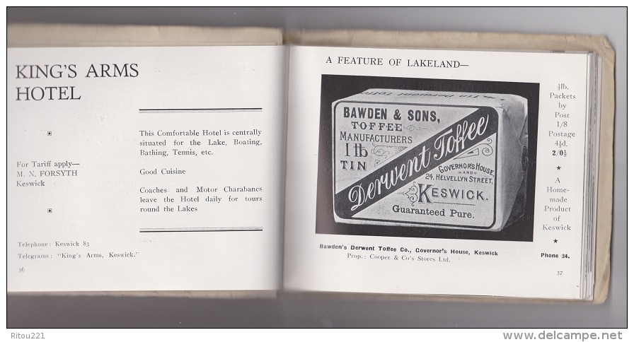 Livret - Keswich On Derwentwater - The Hub Of The Lake District Crosthwaite Church AUSTIN HILLMAN Cockermouth Golf Club - 1900-1949