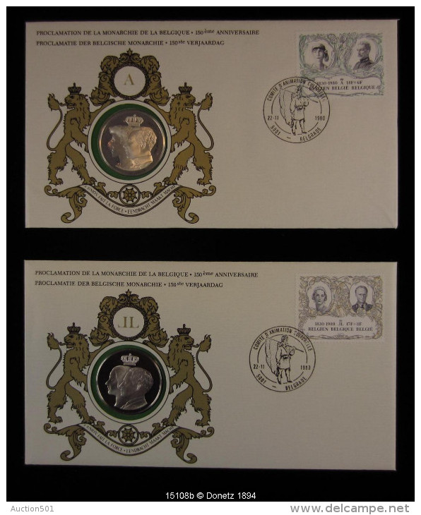 15108 - 1980 La Dynastie Belge Série De Numisletter- Emission Commémorative - Sonstige & Ohne Zuordnung