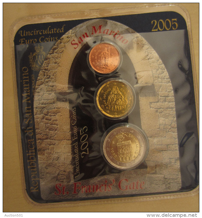 17040 - TX - 3 Sets Republica Di San Marino En Euros, Années 2005 Et 1 Set Année 2003 - Saint-Marin