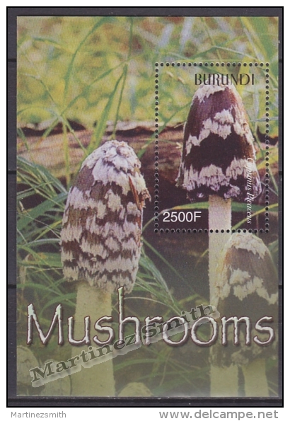 Burundi 2004 Miniature Sheet Yvert BF 139, Flora, Mushrooms - MNH - Ongebruikt