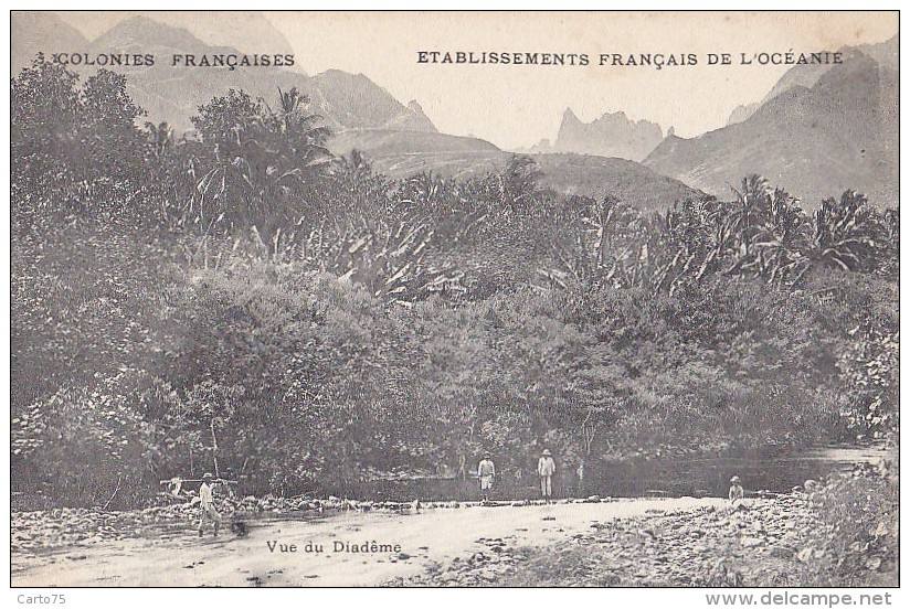 France - Polynésie - Colonies Françaises -  Tahiti Montagne Diadème - Polynésie Française