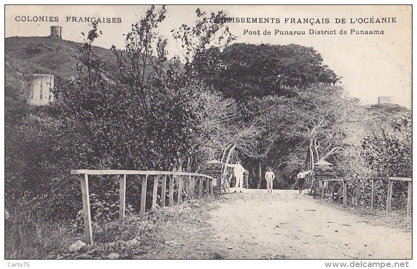 France - Polynésie - Colonies Françaises - Etbs Français Océanie - Pont De Punaru - Punaama - Polynésie Française