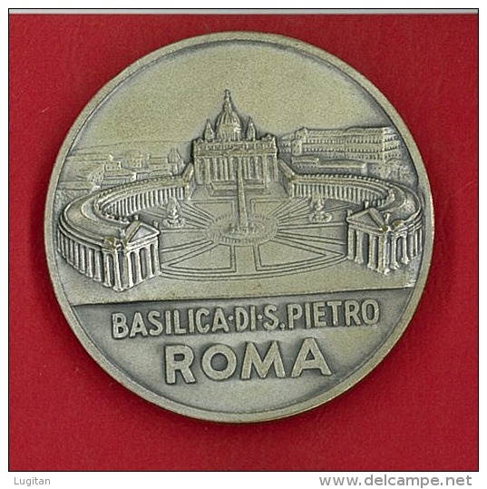 MEDAGLIA  - PAPA GIOVANNI XXIII PONTEFICE MASSIMO - BASILICA DI SAN PIETRO - ROMA - ARGENTO GR. 75 - Altri & Non Classificati