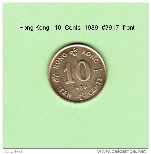 HONG KONG    10  CENTS  1989   (KM # 55) - Hong Kong