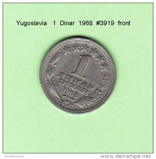 YUGOSLAVIA    1  DINAR  1968   (KM # 48) - Yugoslavia