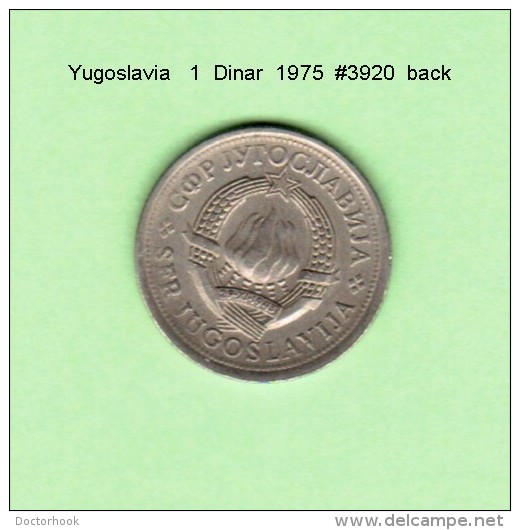 YUGOSLAVIA    1  DINAR  1975   (KM # 59) - Yugoslavia