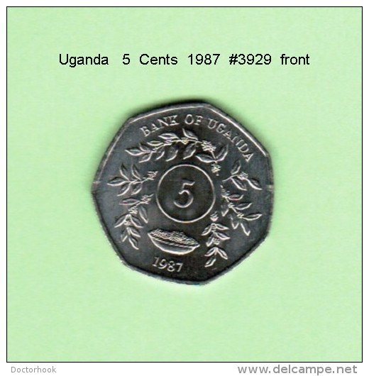 UGANDA   5  CENTS   1987   (KM # 29) - Uganda