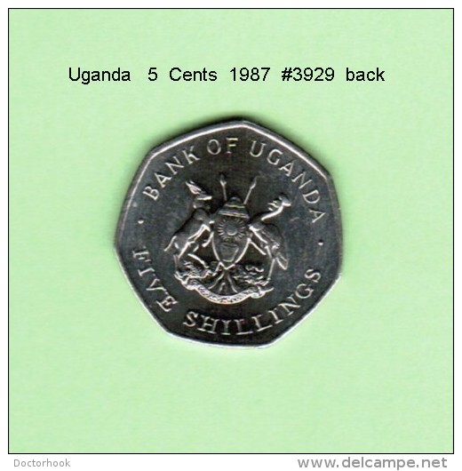 UGANDA   5  CENTS   1987   (KM # 29) - Ouganda