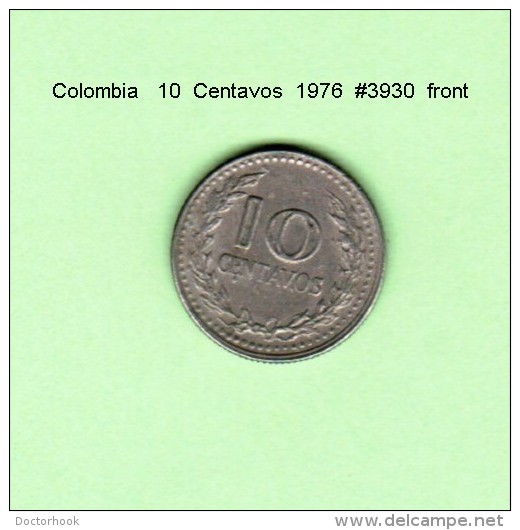 COLOMBIA   10  CENTAVOS   1976   (KM # 253) - Kolumbien