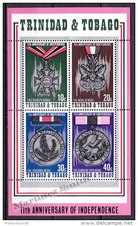 Trinidad &amp; Tobago 1973 Yvert BF 8, 11th Anniversary Of Independence - MNH - Trinité & Tobago (1962-...)