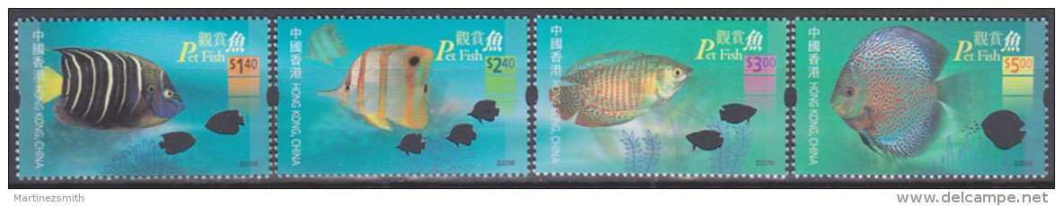 Hong Kong 2003 Yvert 1073-76, Fauna,  Aquarium Fish - MNH - Neufs