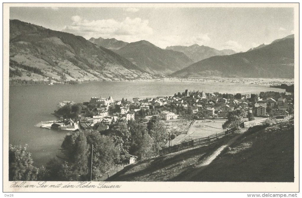 Zell Am See Mit Den Hohen Tauern (Salzbourg, Autriche) Kunstanstalt C. Jurischek - Carte Non Circulée - Zell Am See