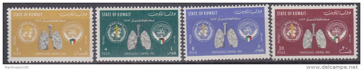 Kuwait 1963 Yvert 192-95, Tuberculosis Control - MNH - Koeweit