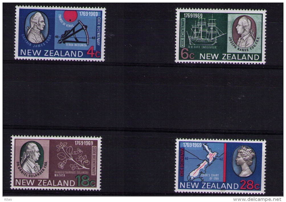 NEW ZEALAND 1969 James Cook MNH - Explorers