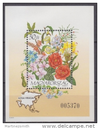 Hongrie - Hungary 1992 Yvert BF 224, Flowers Of The Continents (IV) - MNH - Nuevos