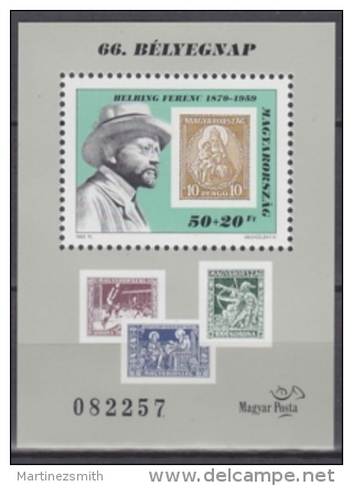 Hongrie - Hungary 1993 Yvert BF 227, 66th Stamp Day - MNH - Nuevos