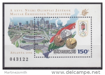 Hongrie - Hungary 1996 Yvert BF 236, Atlanta Olympic Summer Games - MNH - Neufs