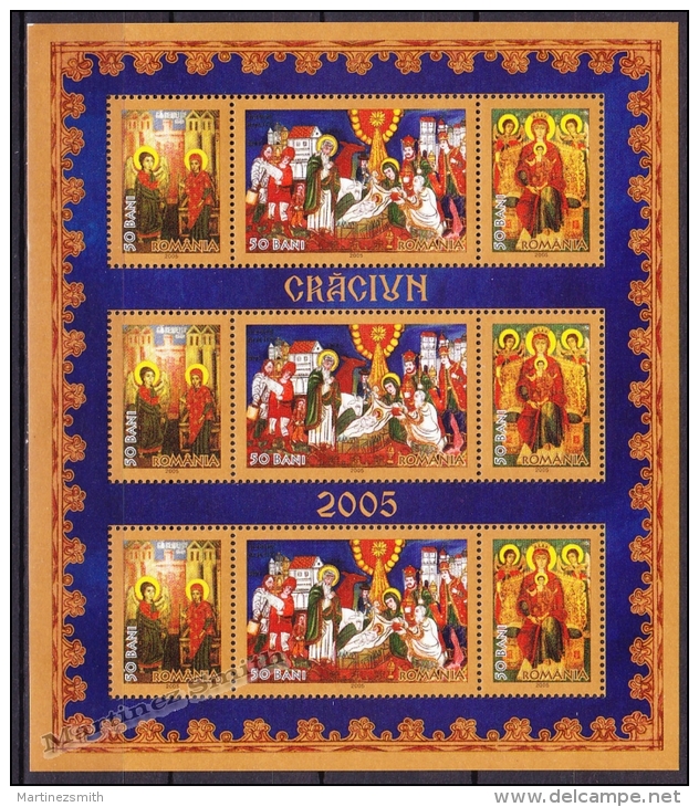 Roumanie - Romania - Rumania 2005 Yvert 5046-48 Sheetlet, Christmas - MNH - Neufs
