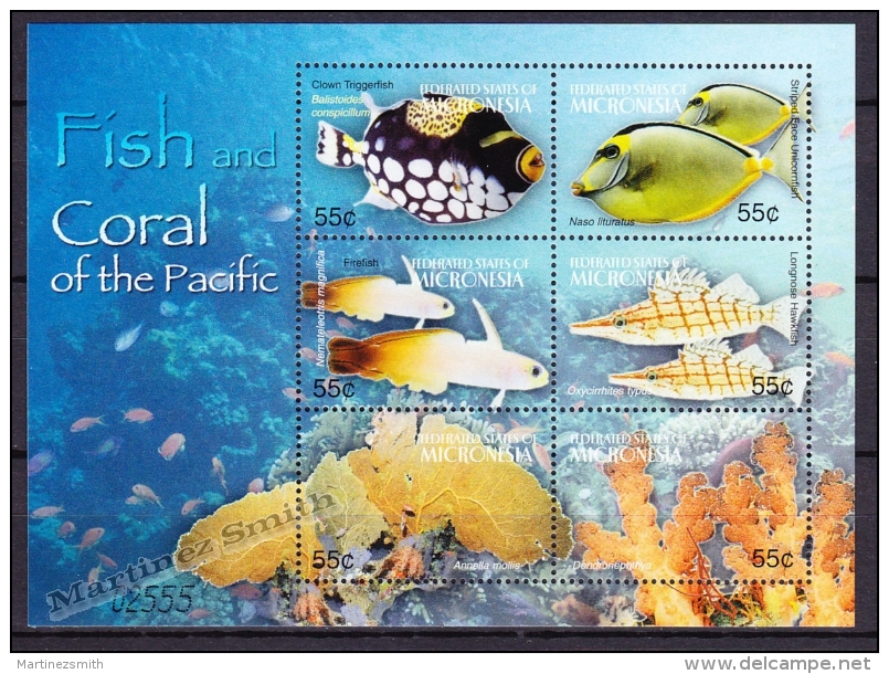 Micronesia 2004 Yvert 1346-51, Sea Fauna, Fish - MNH - Micronesia