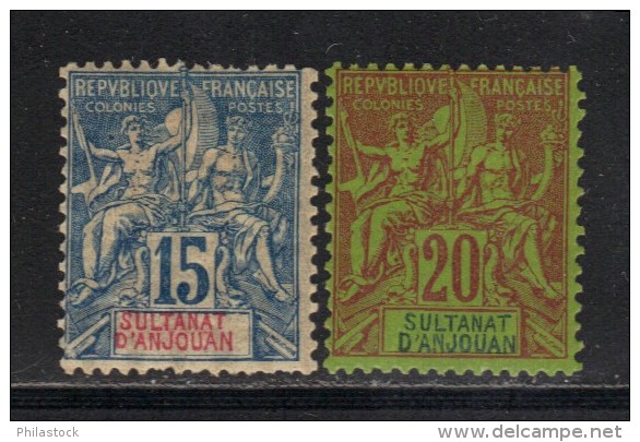 ANJOUAN N° 6 & 7 * - Unused Stamps