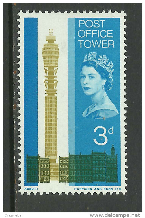 GB 1965 QE2 3d Post Office Tower Umm SG 679. ( T188 ) - Unused Stamps
