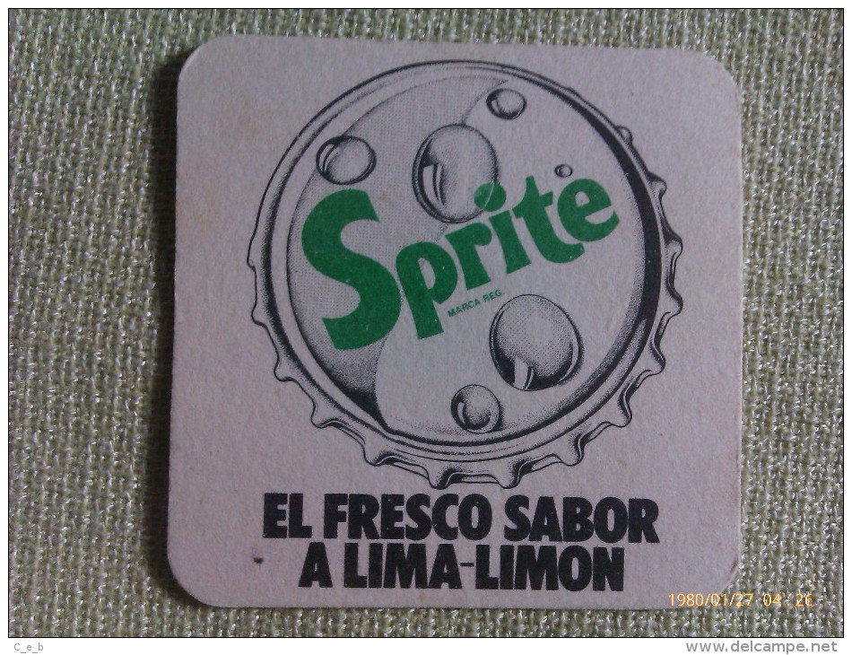 Posavasos Sprite Lima-Limón. España - Sotto-boccale