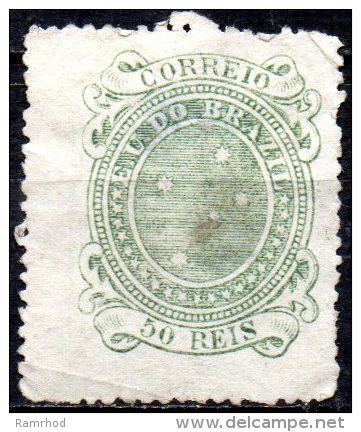 BRAZIL 1890  Southern Cross  - 50r. - Green  MH SPACEFILLER CHEAP PRICE - Ungebraucht