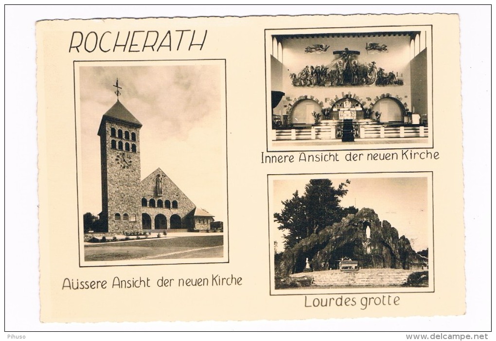 B4854    ROCHERATH : Lourdesgrotte / Neuen Kirche - Büllingen