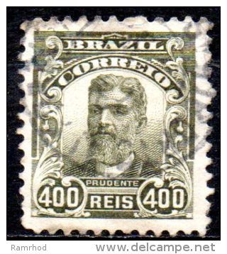 BRAZIL 1906  P De Moraes - 400r. - Olive   FU - Used Stamps