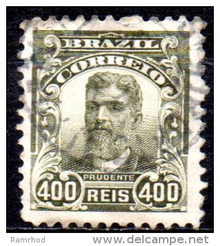 BRAZIL 1906  P De Moraes - 400r. - Olive   FU - Oblitérés