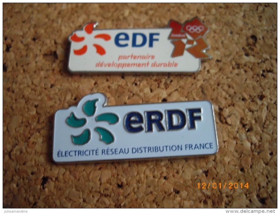 2 Pins Edf Erdf  Logo - Unclassified