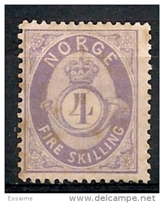 Norvège Norge. 1871 . N° 19. Neuf * MH - Oblitérés