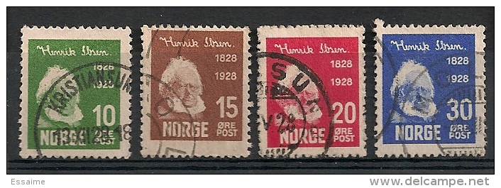 Norvège Norge. 1928. N° 128-131. Oblit. - Usados