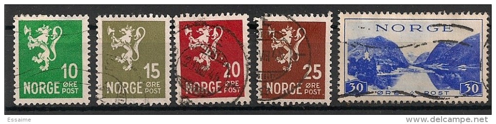 Norvège Norge. 1937-1938. Entre N° 173 Et 189. Oblit. - Gebruikt