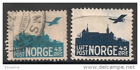 Norvège Norge. Poste Aérienne PA. N° 1,2. Oblit. - Usados